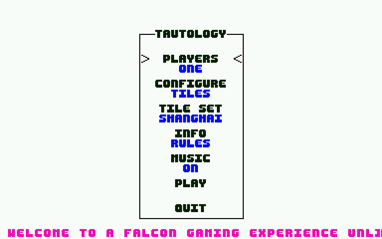Tautology [Falcon030] atari screenshot